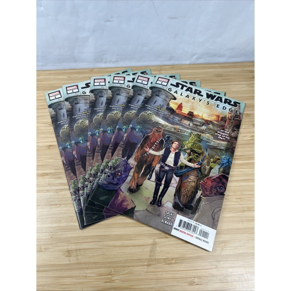 Star Wars Galaxy's Edge #1 Marvel 2019 Comic Lot of 6 Han Solo 1st Print